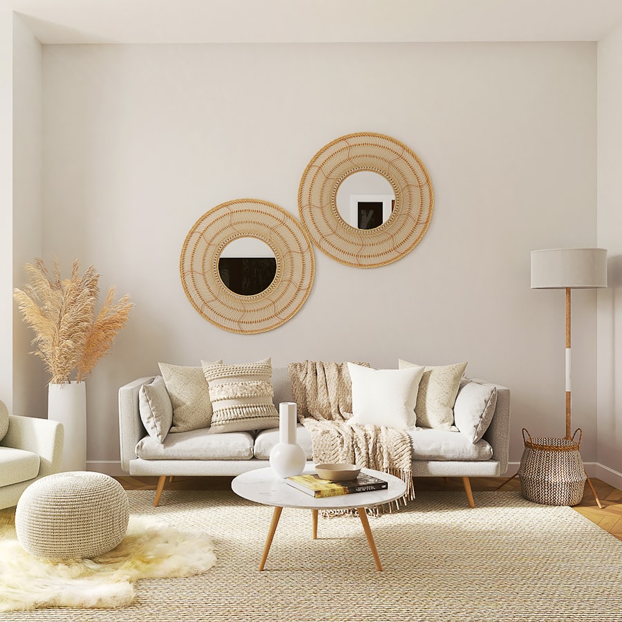 A luxury rug anchoring a warm, characterful living room